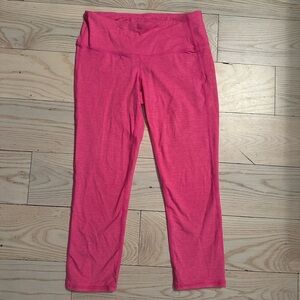 Athleta Bright Pink Cropped Leggings XS